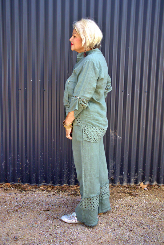 Inverted Hem Pants