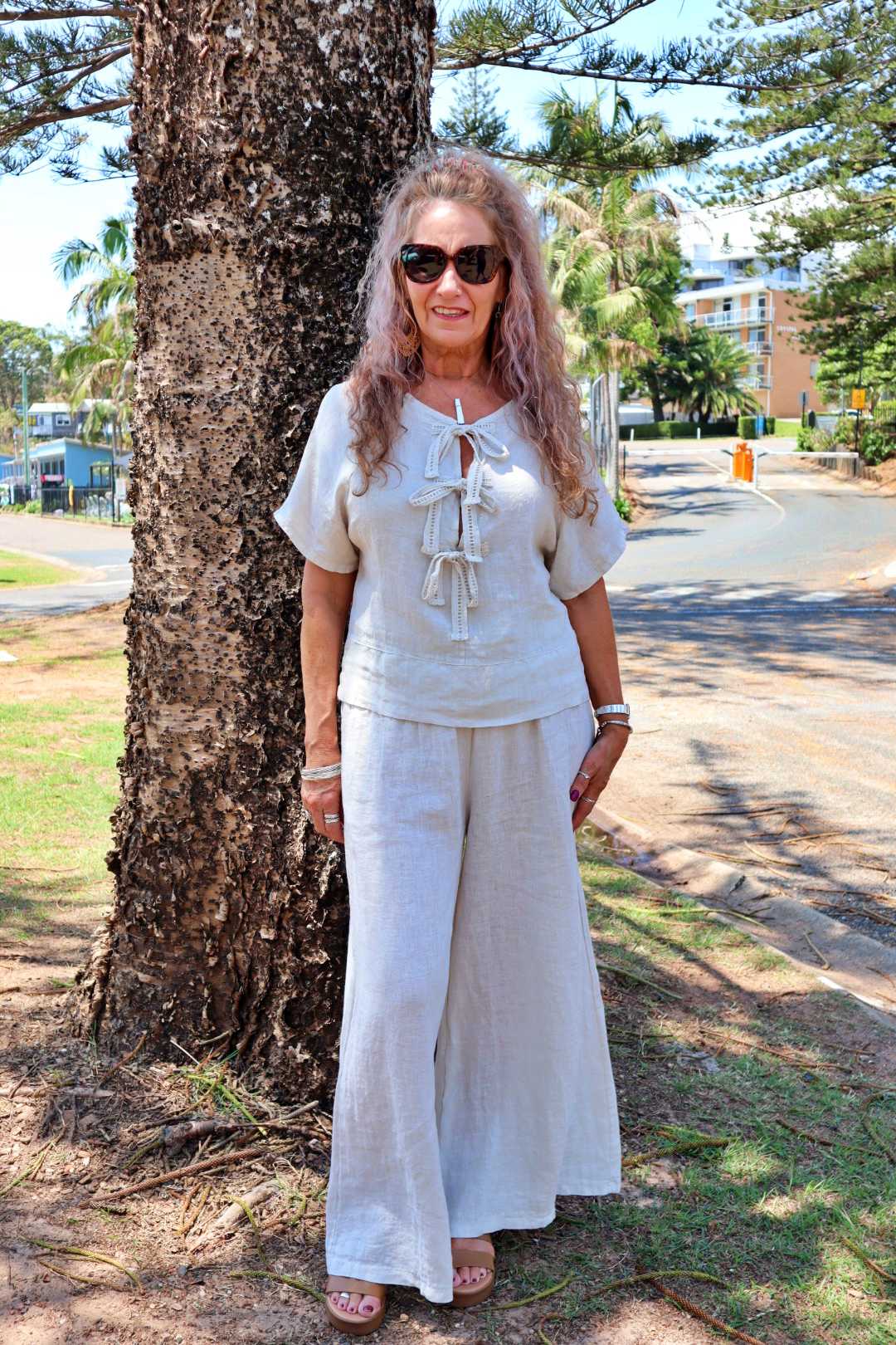 Culotte 100% Linen Pants