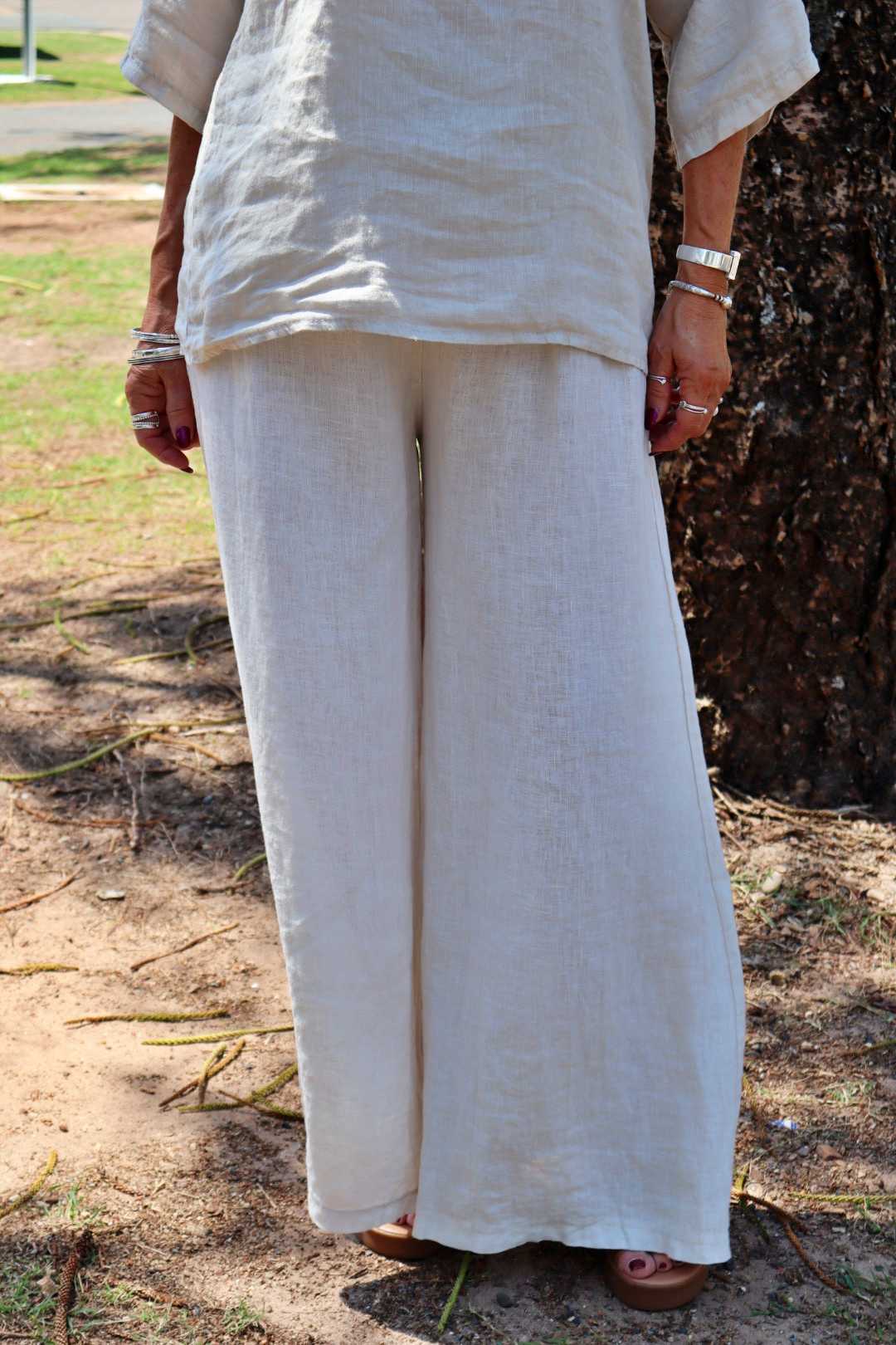 Culotte 100% Linen Pants