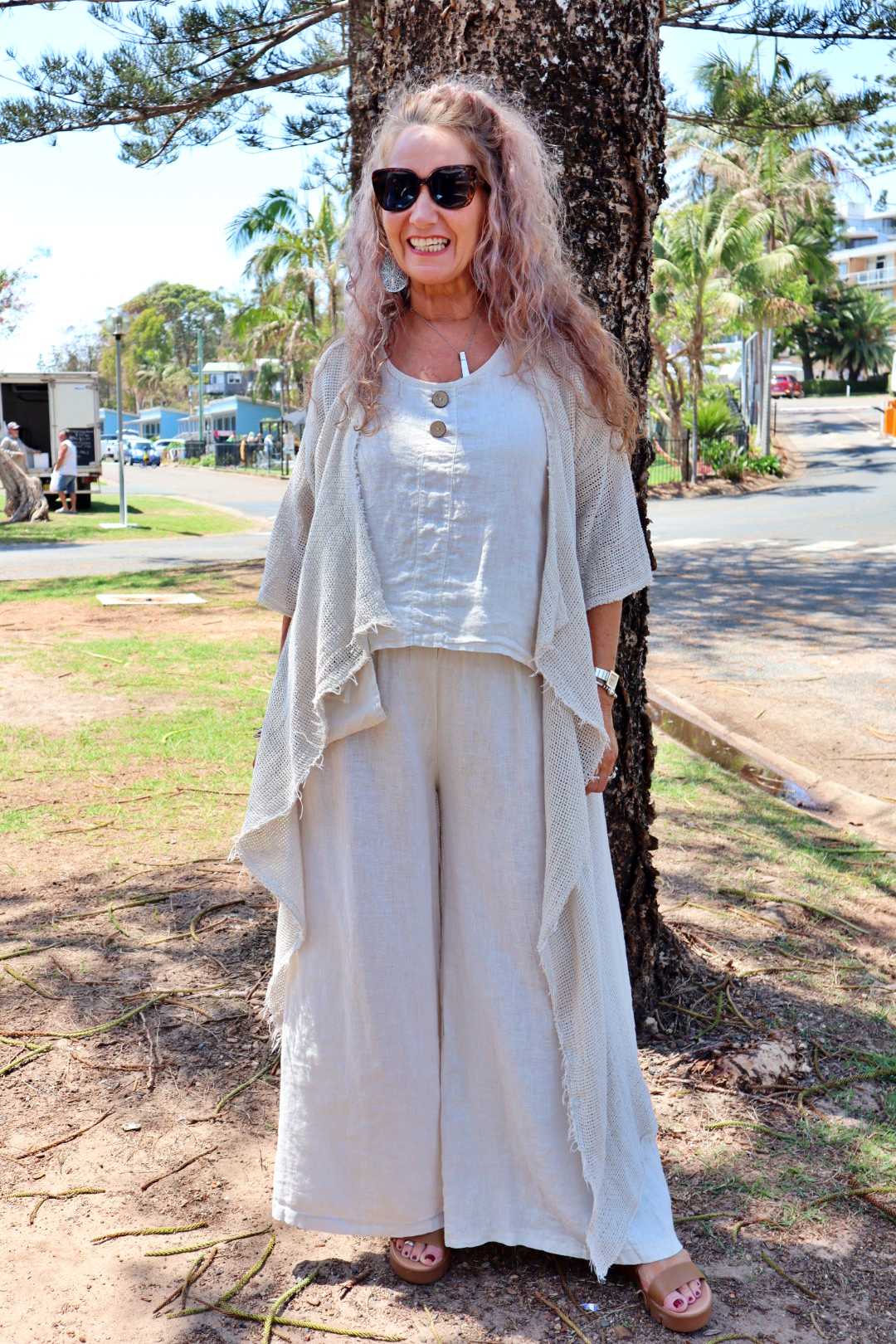 Culotte 100% Linen Pants