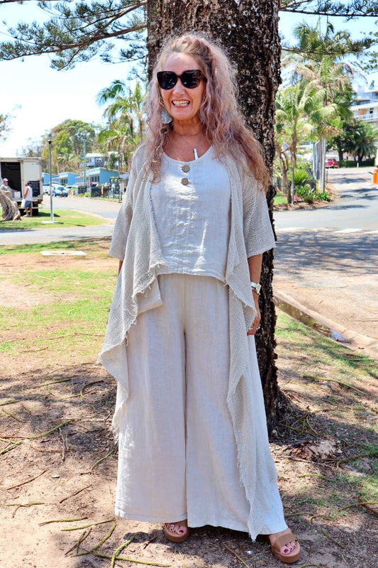 Culotte 100% Linen Pants