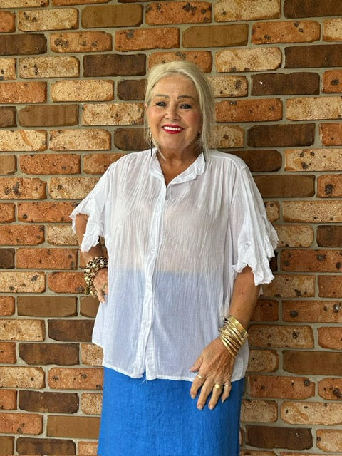 Short Sleeve Ruffle