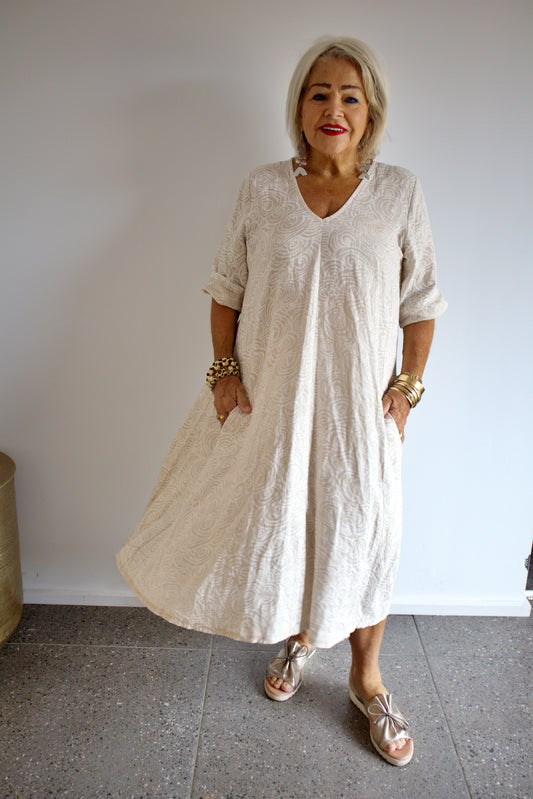 Day Dress - Beige