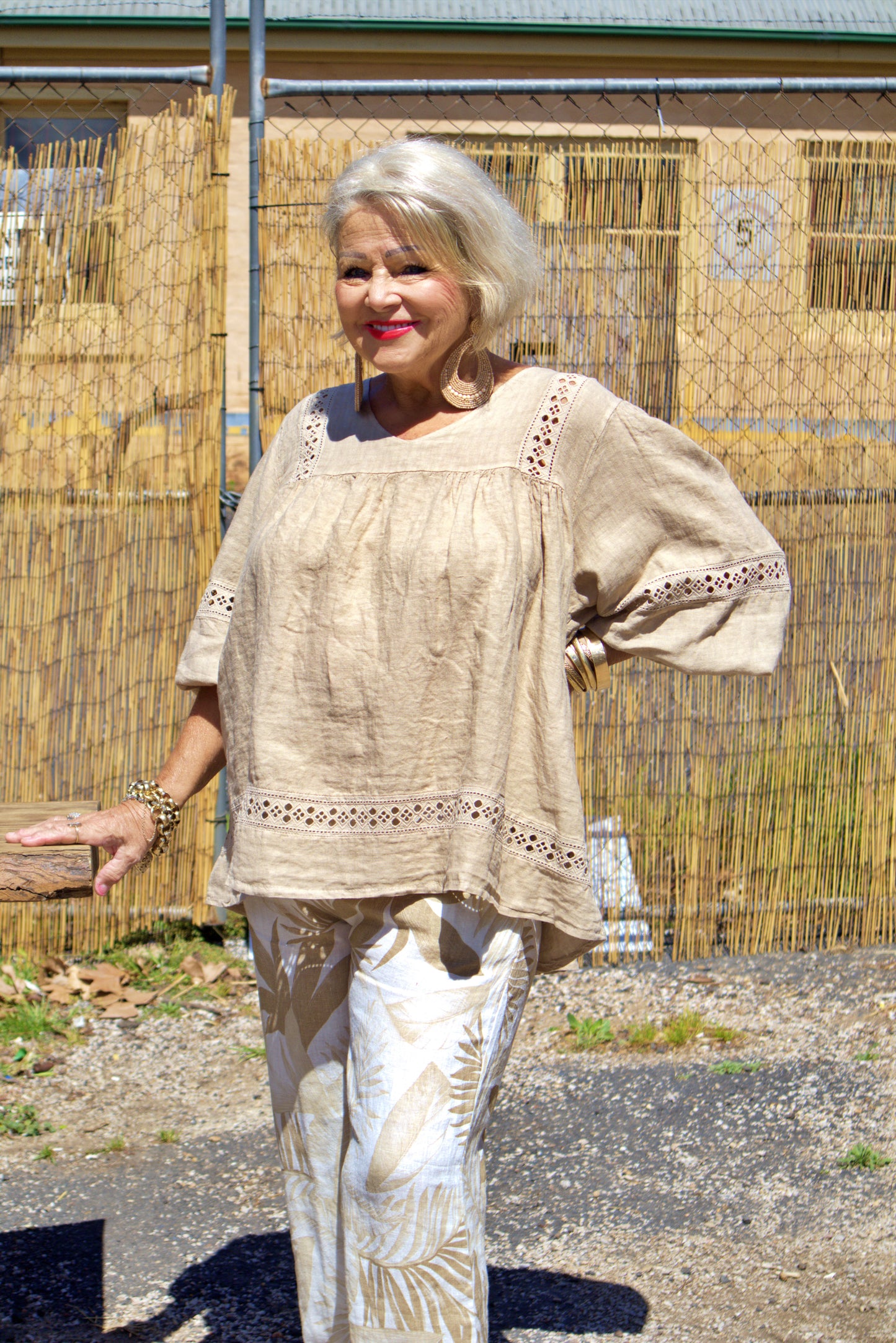 Catherine Linen Blouse