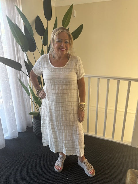 Short Sleeve Positano Dress