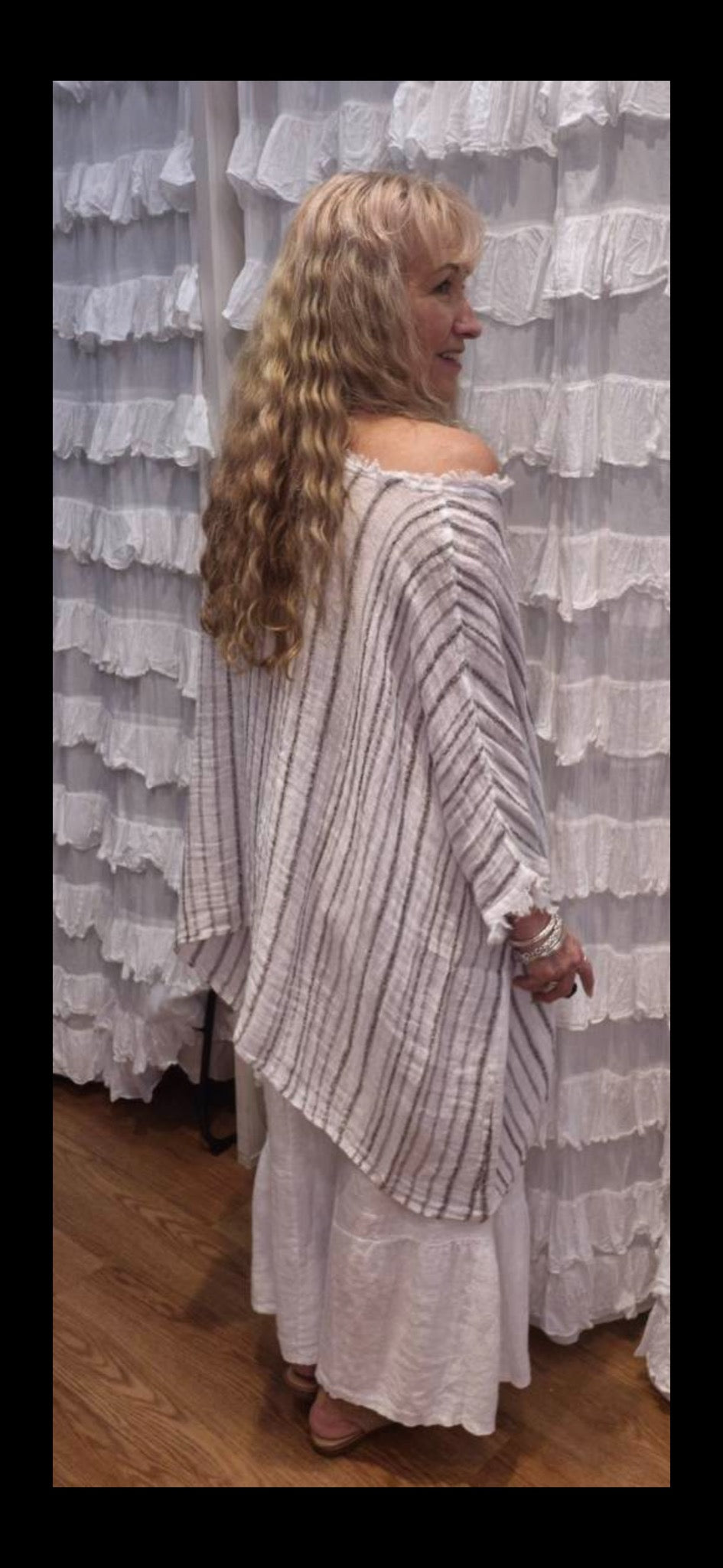 Positano Fringed Neck Top