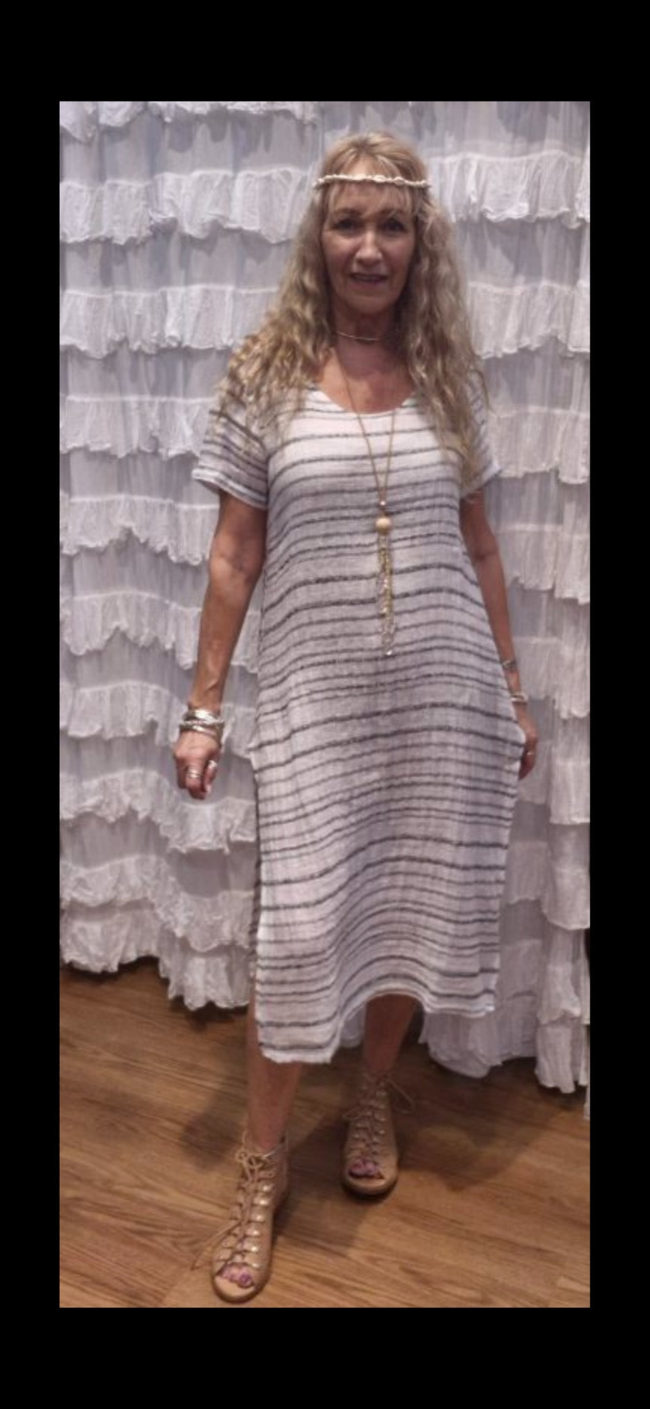 Short Sleeve Positano Dress