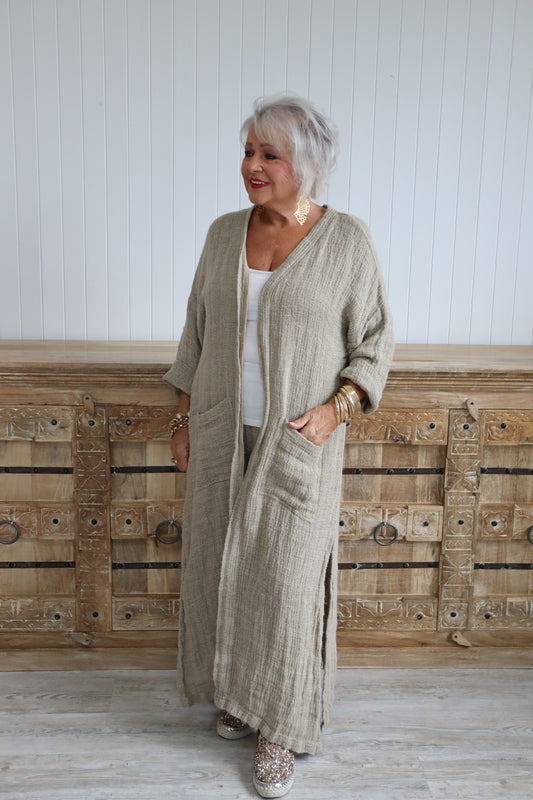 Margaret Long Weave Coat