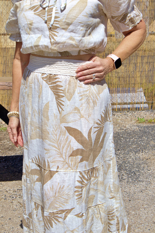 Fern Linen Skirt